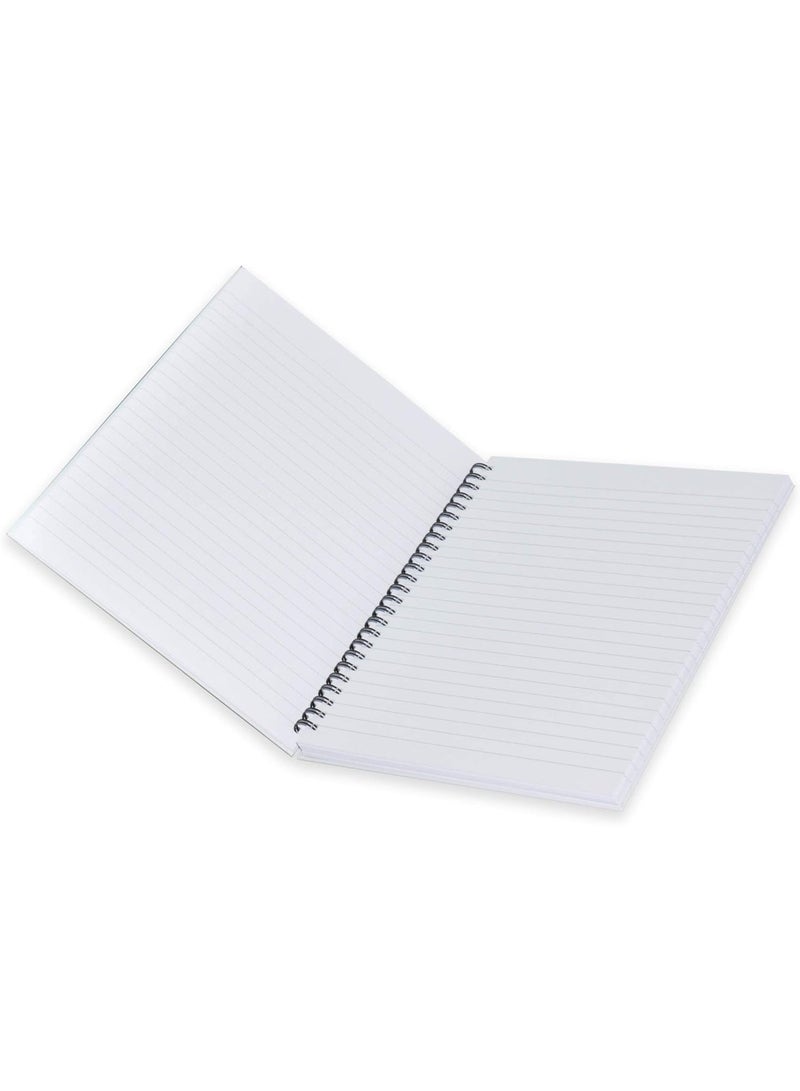 FIS Spiral Hard Cover Notebook, Size 9"x7" Inches, Single Line Ruling, 100 Sheets, Pack of 5 Pieces - FSNBS971904 - Image 2